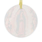 Our Lady of Guadalupe Catholic Glass Christmas Ornament, Mary Queen of Heaven Christmas Tree Trimming, Patronnes of America
