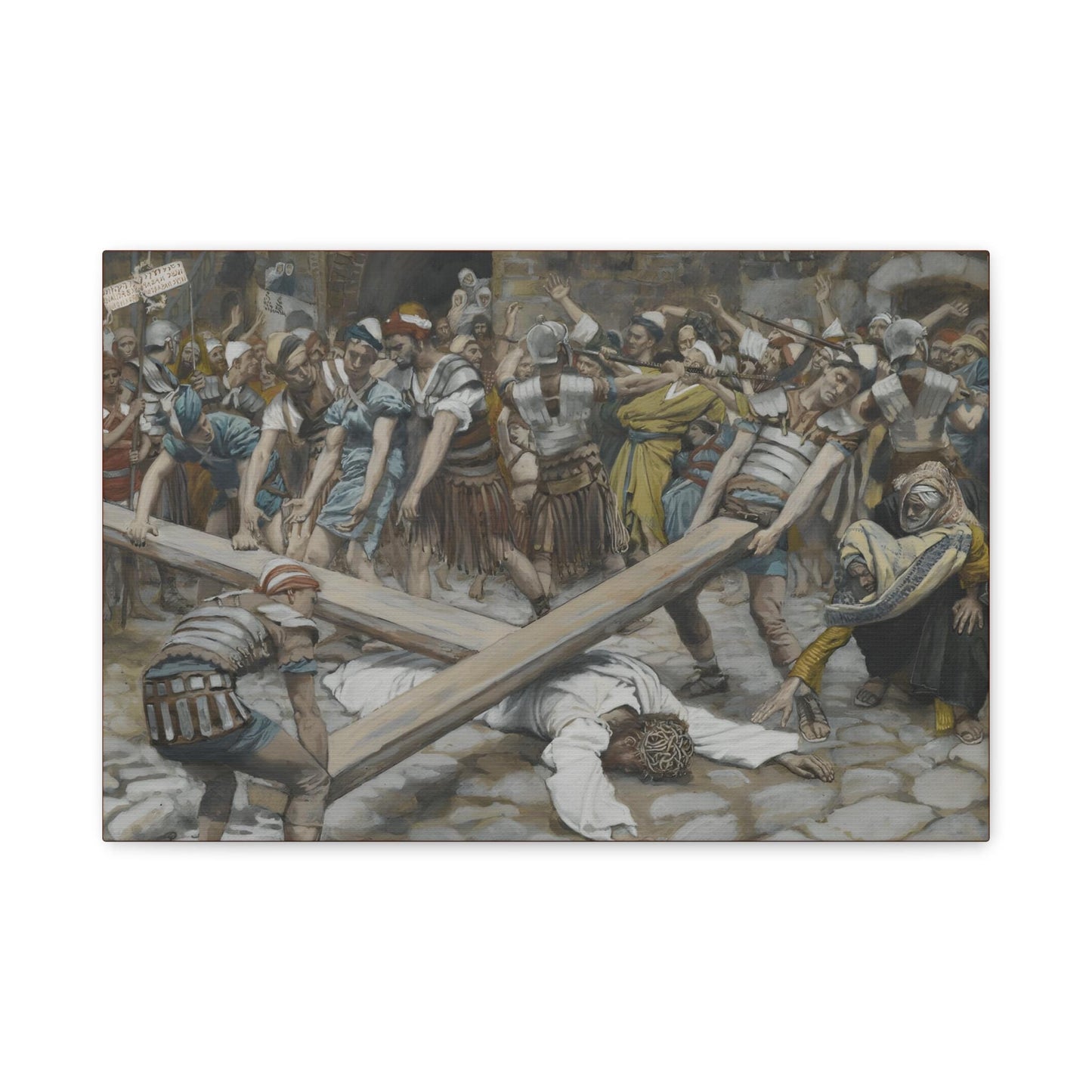 St. Simon of Cyrene Canvas, Stations of the Cross Art