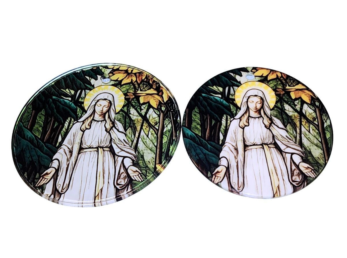 Our Lady of Champion Glass Ornament, Catholic Christmas Gift