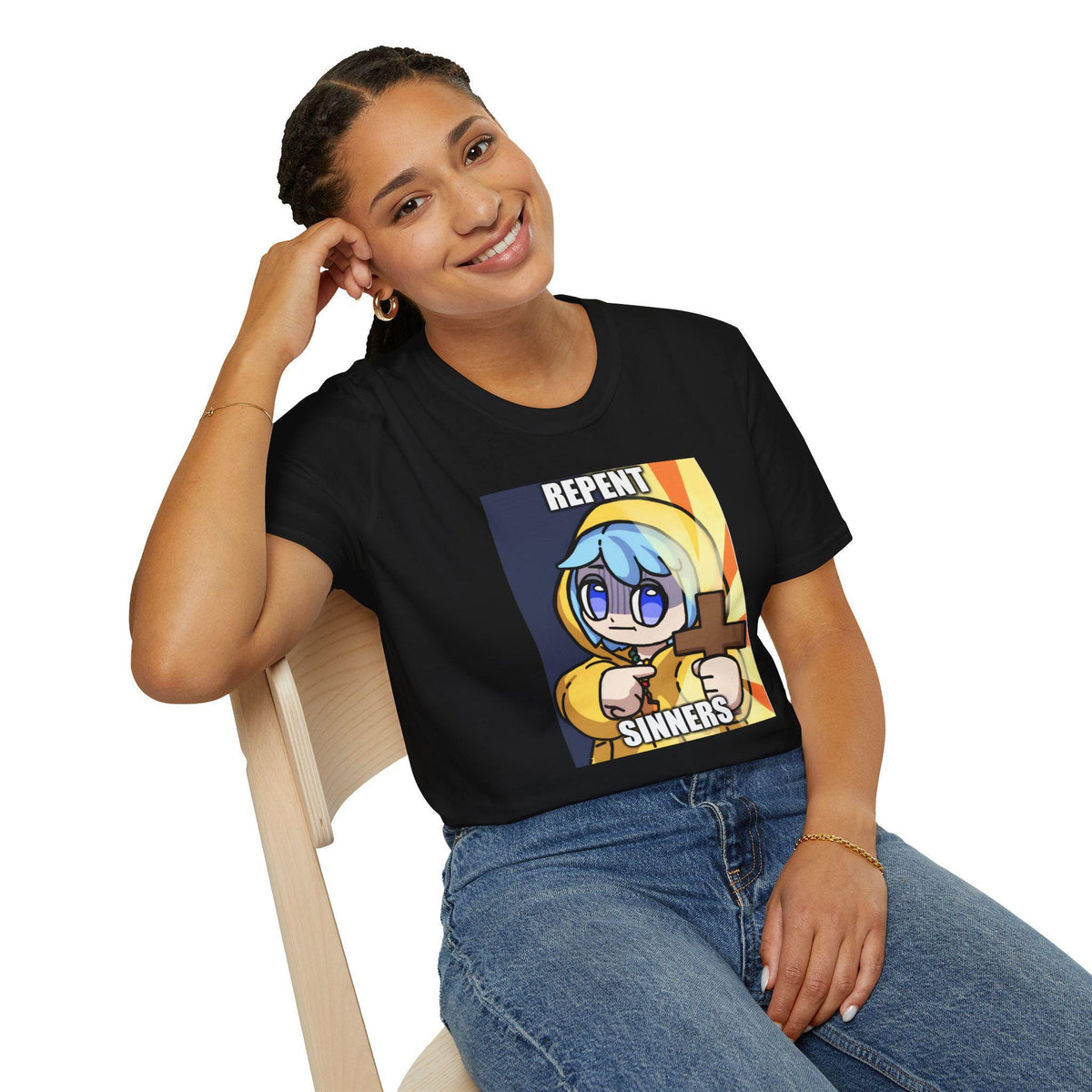 Luce Repent Anime Catholic Tee, 2025 Jubilee Shirt