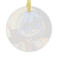Based Luce Catholic Jubilee Mascot Christmas Glass Ornament, Religious Gift for Catholic, Funny Anime home tree decor