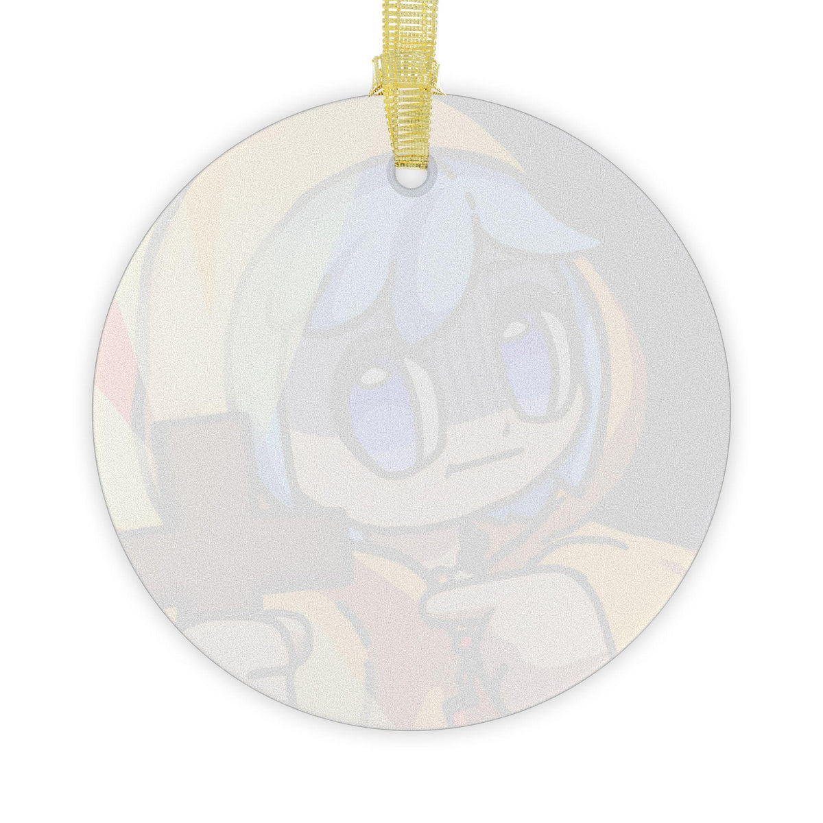 Based Luce Catholic Jubilee Mascot Christmas Glass Ornament, Religious Gift for Catholic, Funny Anime home tree decor