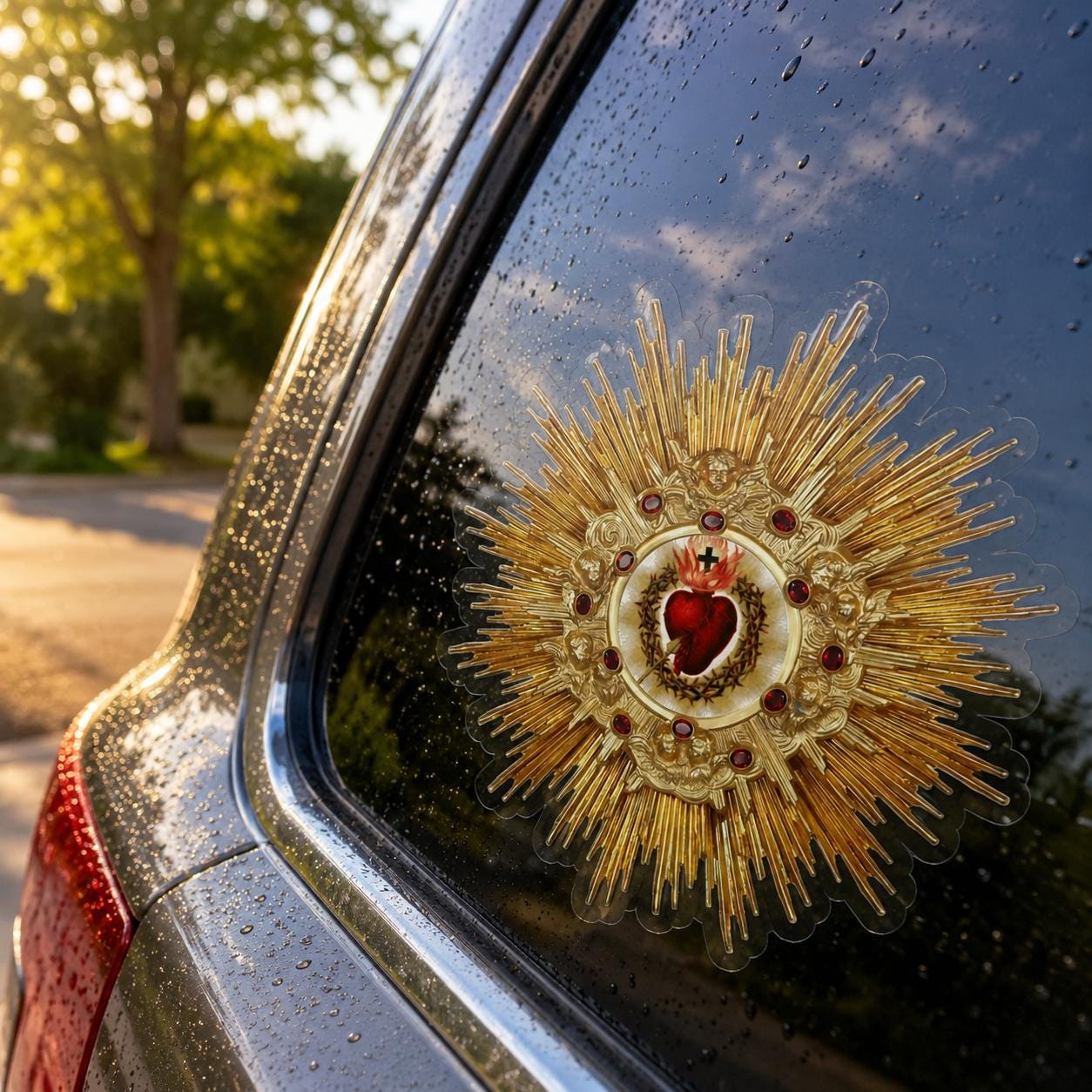 Sacred Heart of Jesus sticker — additional product photo