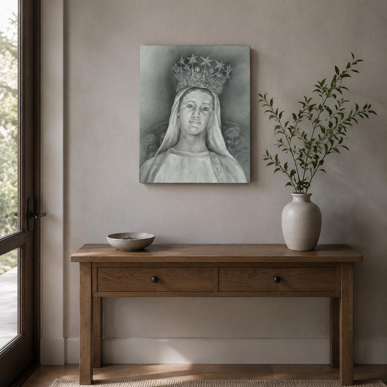 Our Lady of Champion Canvas Print | Sacred Art by Brian Kelliher