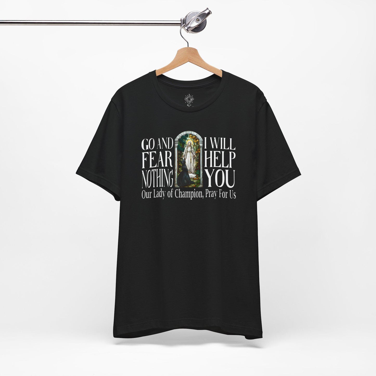 Our Lady of Champion Catholic Tee, Champion Wisconsin Shrine
