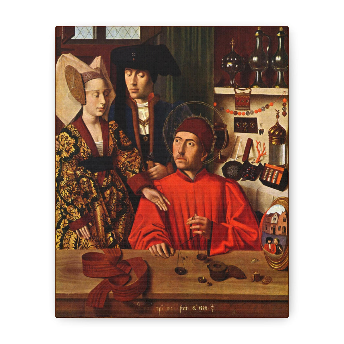 St. Elgius Patron Saint of Metalworkers Canvas Print, Matte Stretched Canvas