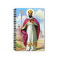 Saint Cyprian Confirmation journal, ruled Catholic adoration notebook — Catholic gift from Glory Be Gifts