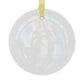 Our Lady of the Immaculate Conception Glass Ornament Virgin Mary Christmas Gift for Mom Wife Grandma, Religious Tree Trimming