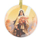 St. Thérèse of Lisieux glass ornament — Catholic gift from Glory Be Gifts