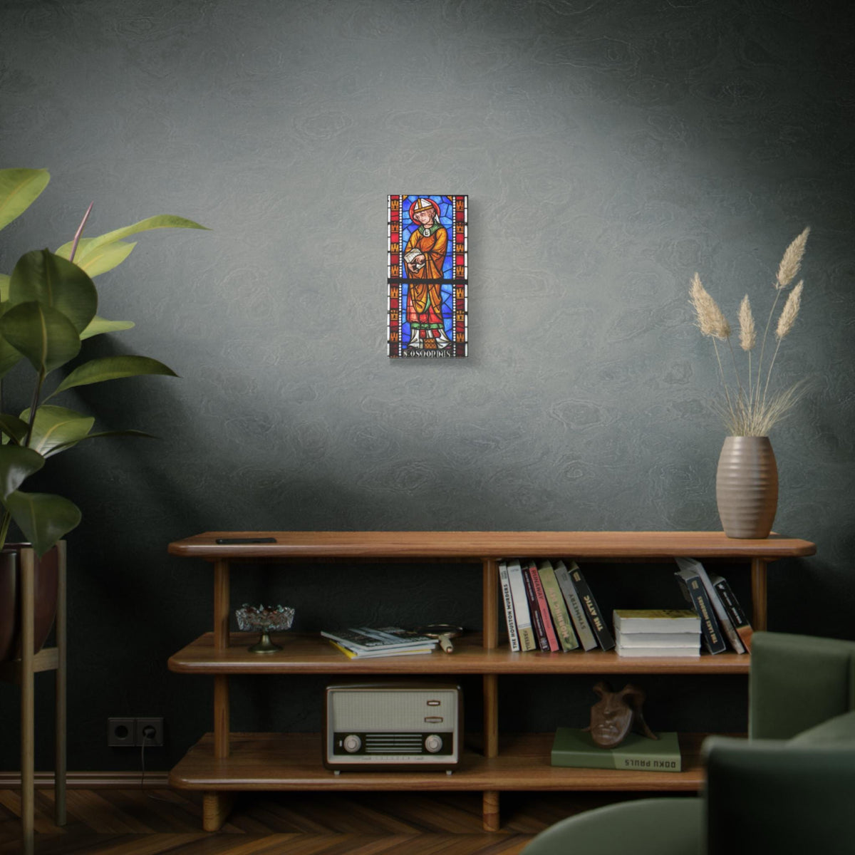 Saint Osmund Catholic Canvas Print, Prayer Altar Art