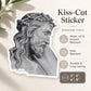Shoulder the Cross Sticker, Catholic Sacred Art by Ars Deo