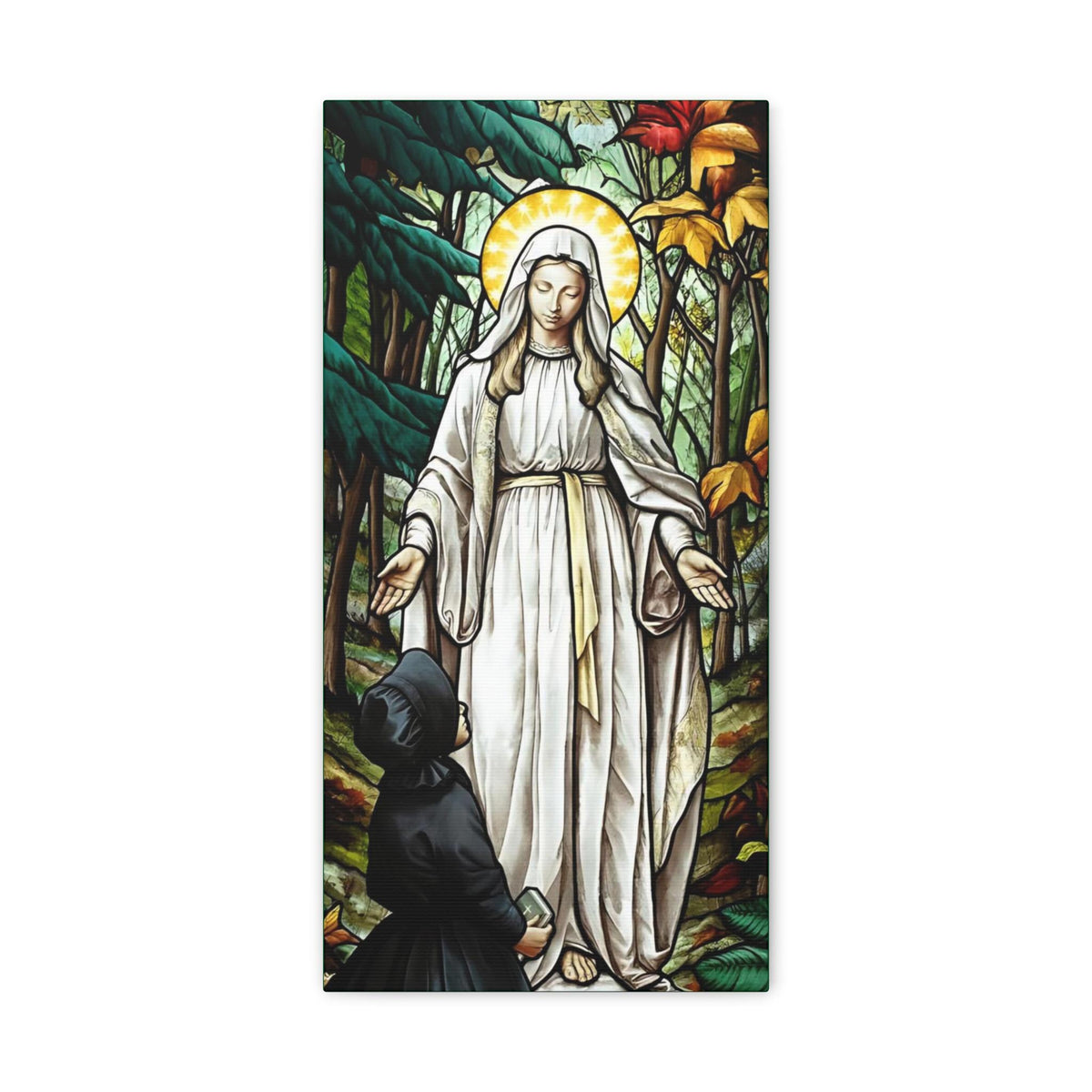Our Lady of Champion Stained Glass Print | Catholic Canvas