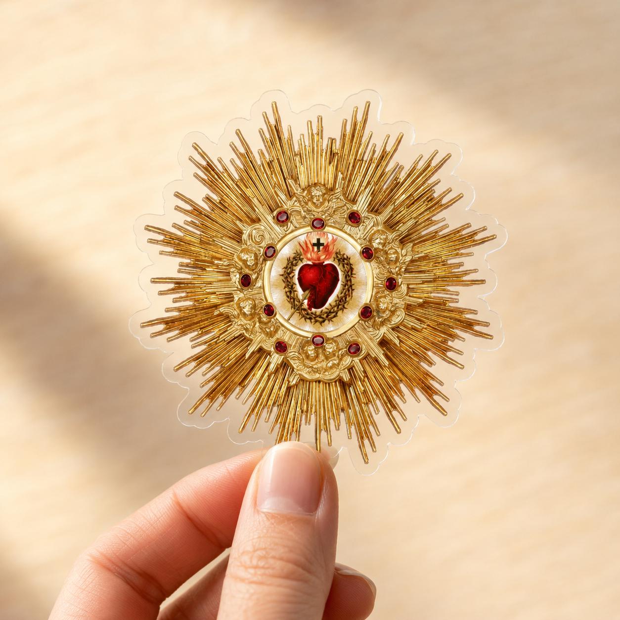 Sacred Heart of Jesus sticker — additional product photo