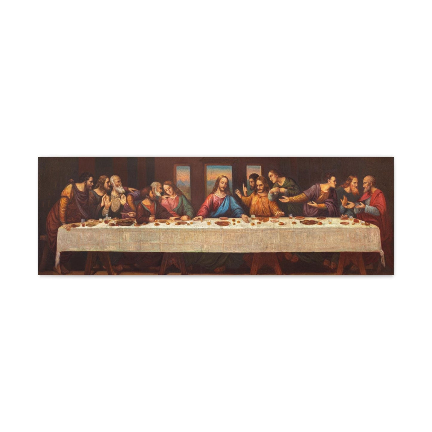 The Last Supper canvas print, Leonardo da Vinci Eucharist artwork — Catholic gift from Glory Be Gifts