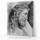 Shoulder the Cross canvas print, Christ carrying the cross sacred art sketch — Catholic gift from Glory Be Gifts – view 5