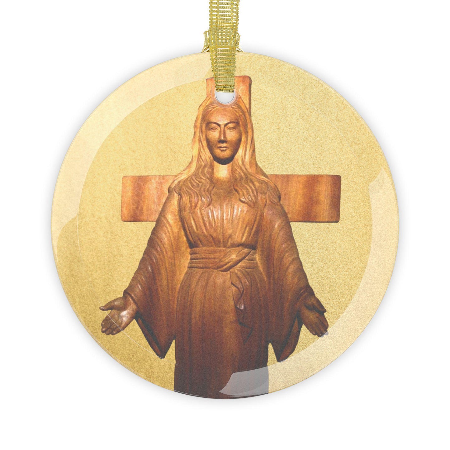 Our Lady of Akita Catholic Christmas Ornament