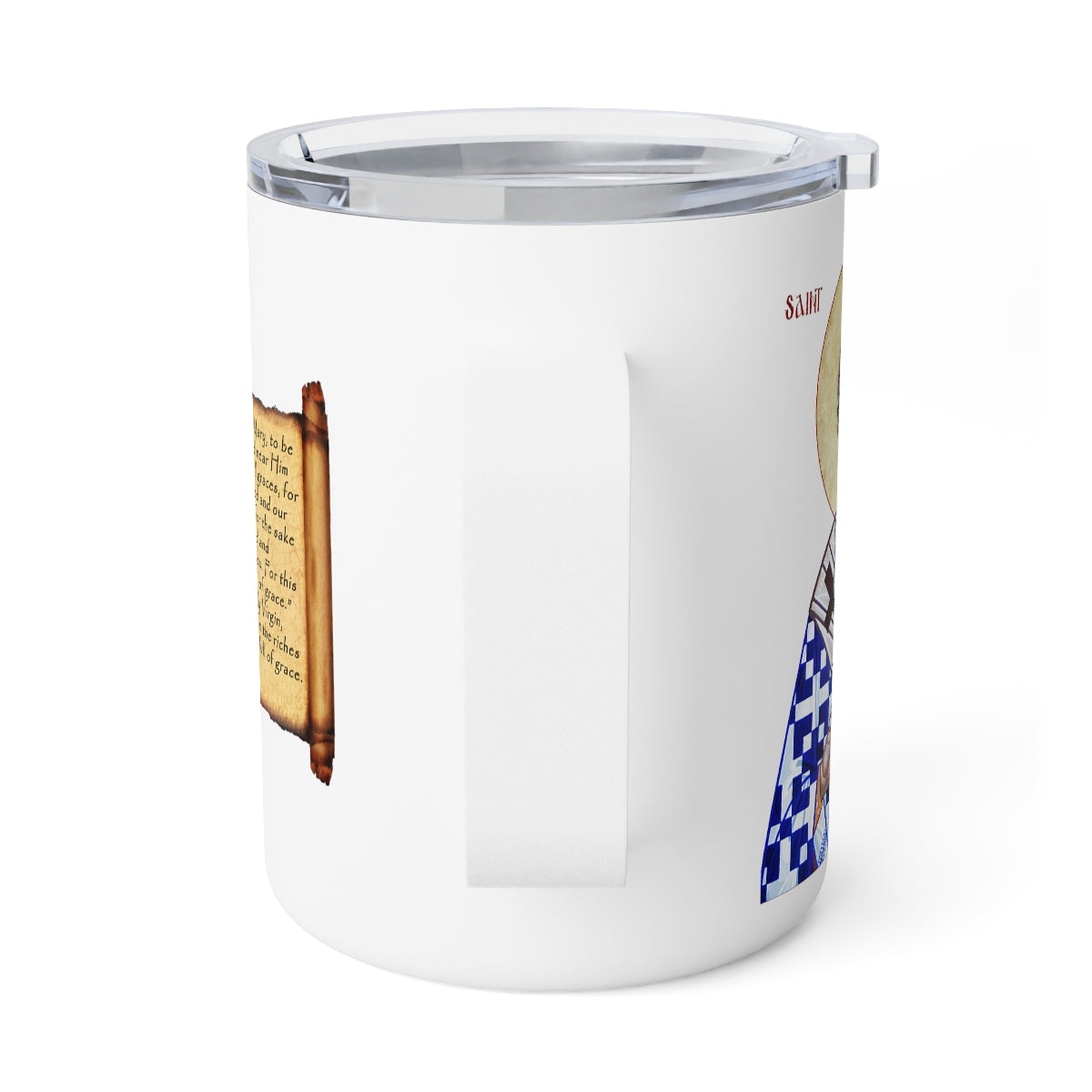 Insulated Mug with St Athanasius Icon Prayer